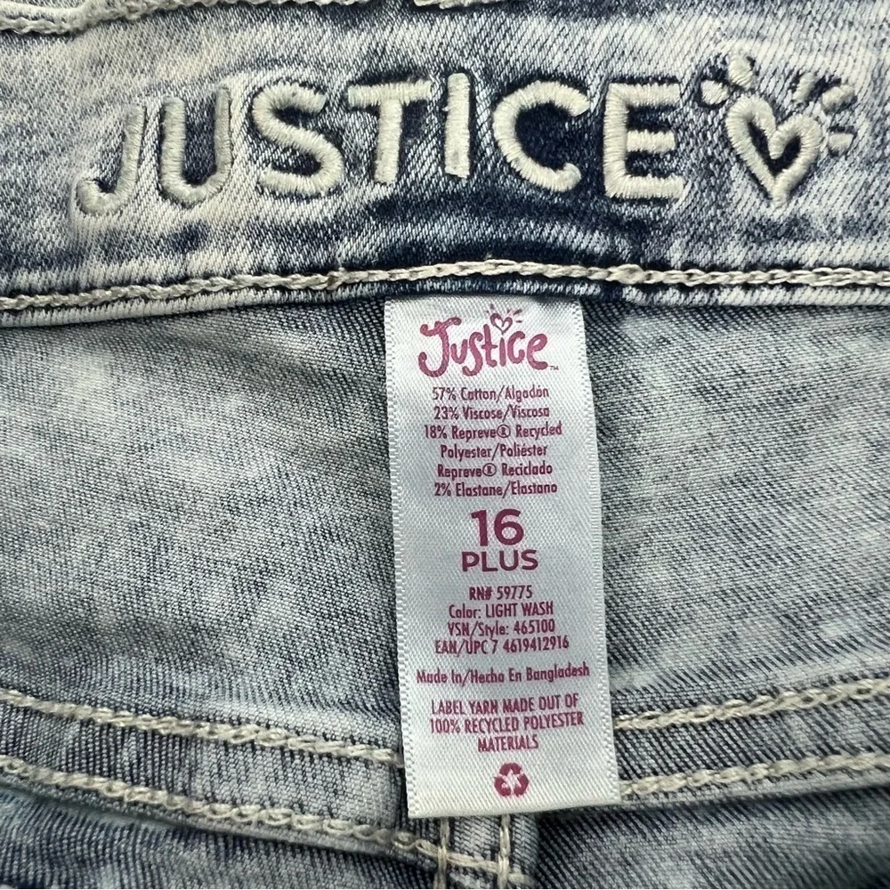 Justice Girl’s Jeans & Cat & Jack Belts Sz 16 Plus Raw Hems Pockets Stretch